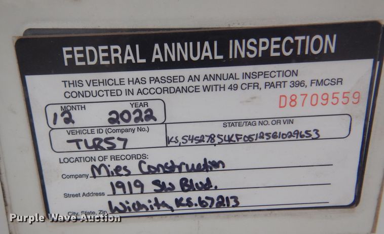 image for item DQ0404 2016 Load King  stinger axle