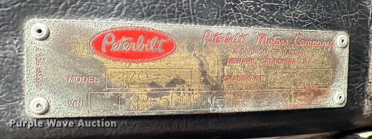 image for item DR6087 1993 Peterbilt 379  semi truck