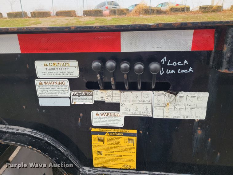 image for item LH9964 2000 Trail-Eze DHT7048  lowboy equipment trailer