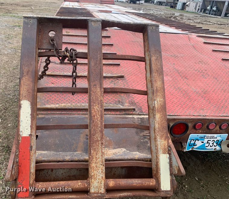 image for item LI9158 2007 Viking VFD46R16F40T  drop deck equipment trailer