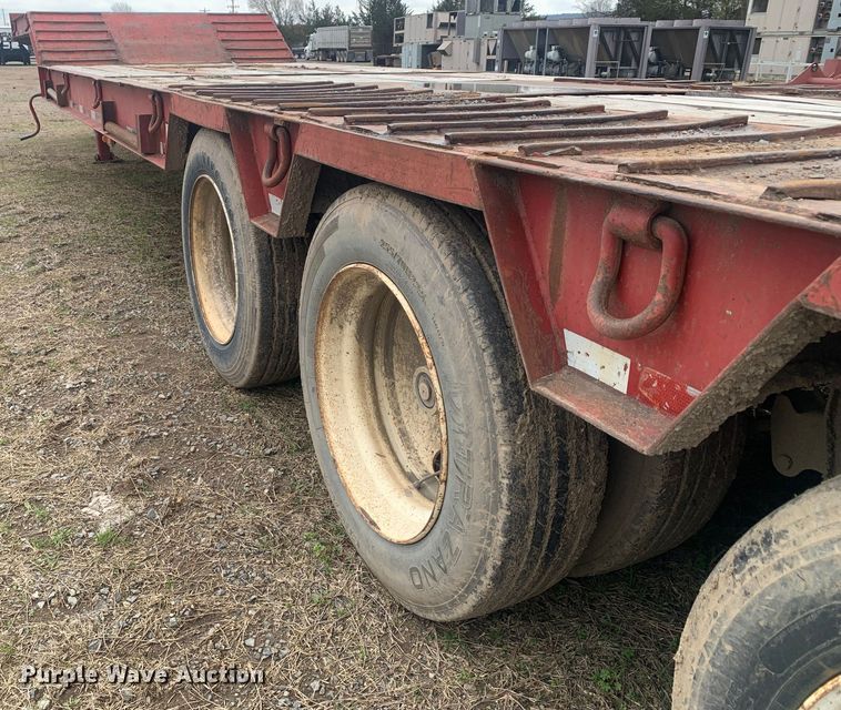 image for item LI9158 2007 Viking VFD46R16F40T  drop deck equipment trailer