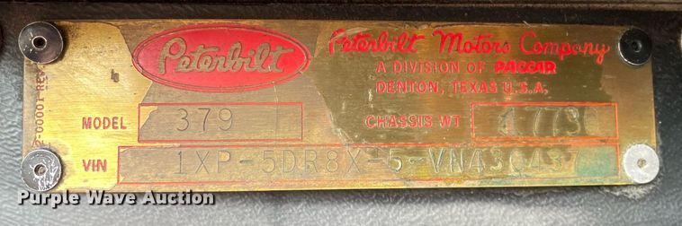 image for item LJ9565 1997 Peterbilt 379  semi truck