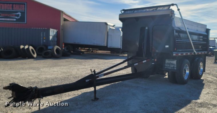 image for item MB9852 2011 Shop built  end dump pup trailer