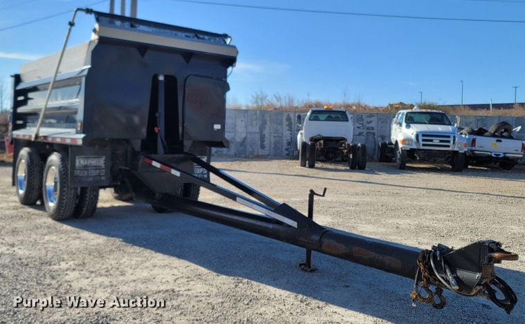 image for item MB9852 2011 Shop built  end dump pup trailer