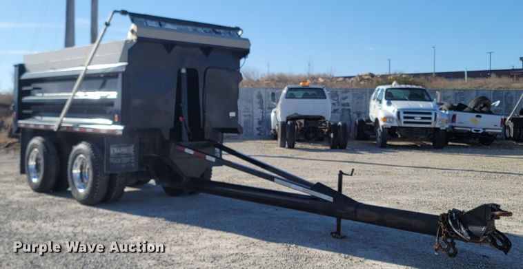 image for item MB9852 2011 Shop built  end dump pup trailer