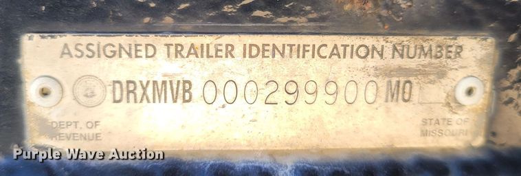 image for item MB9852 2011 Shop built  end dump pup trailer