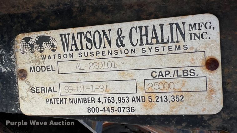 image for item MF9863 Watson & Chalin AL-220101  lift axle assembly