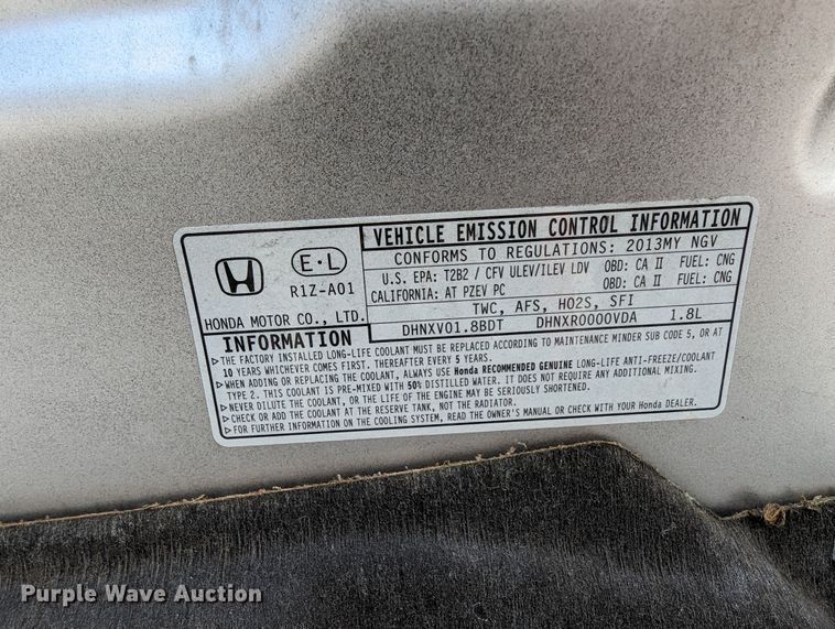 image for item DR6860 2013 Honda Civic