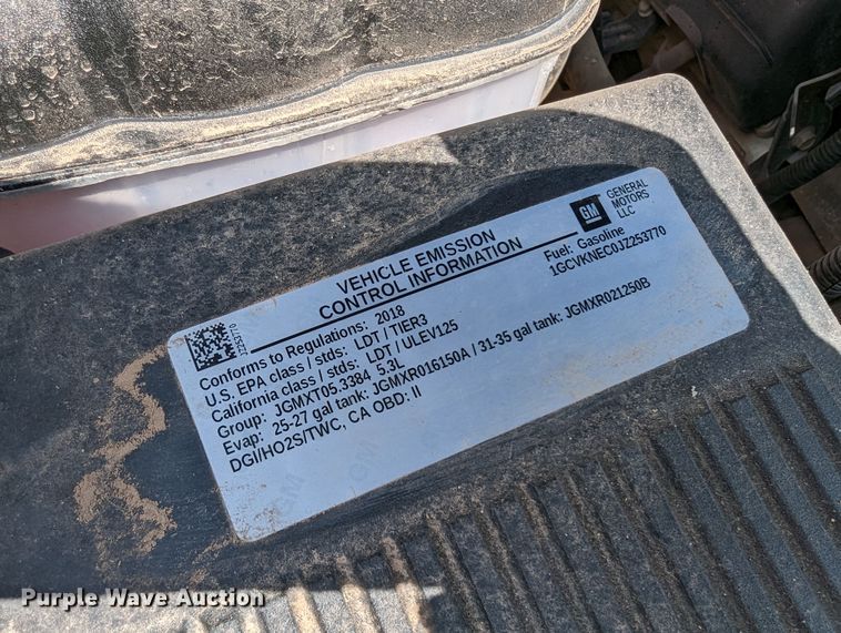 image for item DR6875 2018  Chevrolet Silverado 1500  Double Cab pickup truck