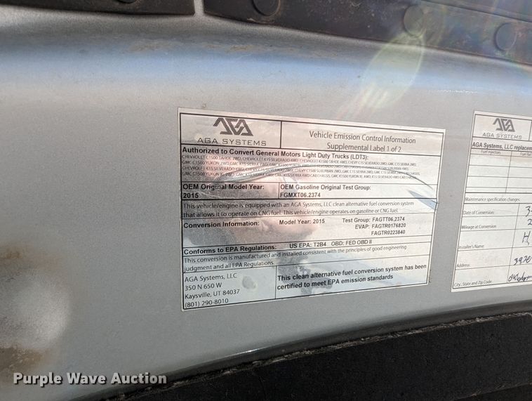 image for item DR6885 2015 Chevrolet Silverado 1500  Double Cab pickup truck