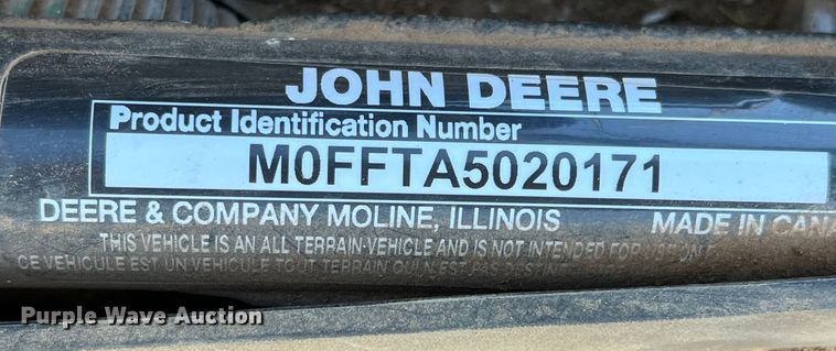 image for item DS2847 2004 John Deere Buck 500 ATV