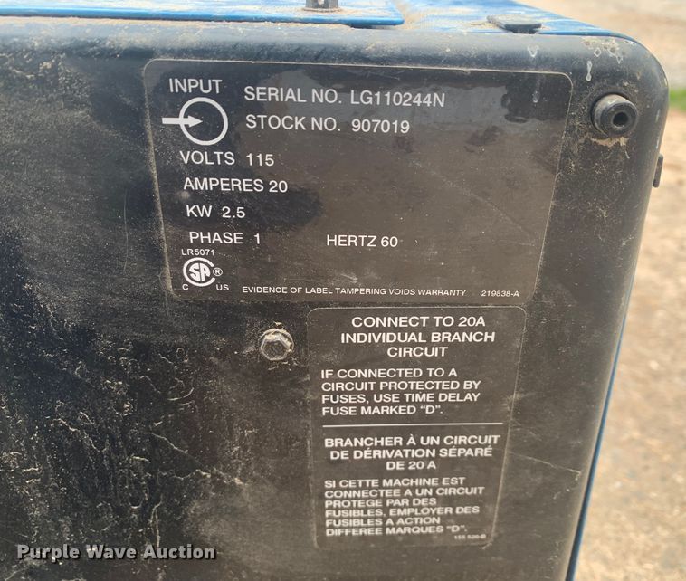 image for item LI9145 Miller Millermatic 135  welder