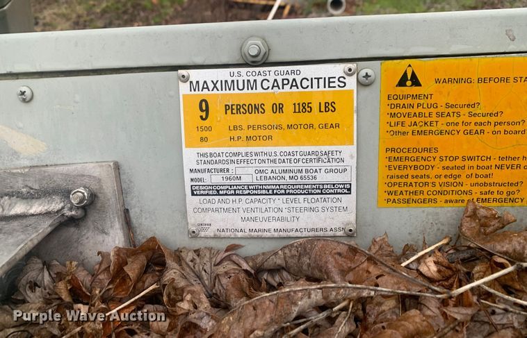 image for item LI9151 1997 Roughneck 1960M  boat