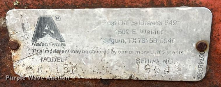 image for item LR9575 Rhino SR-15M  batwing rotary mower