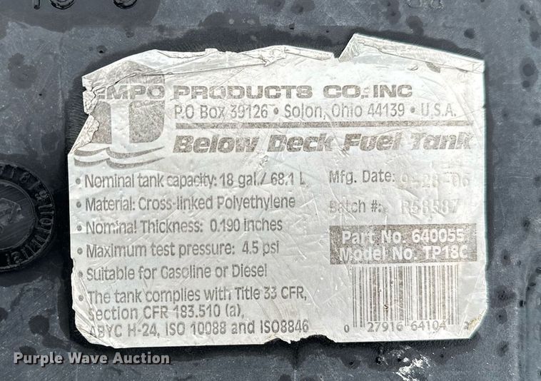 image for item LR9592 2006 Voyager 1885 Jon  boat