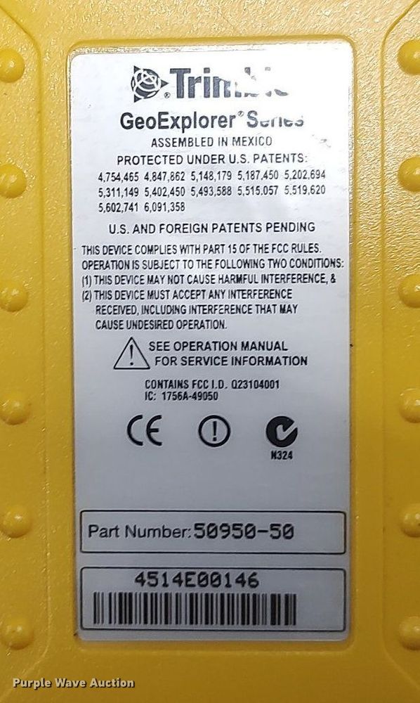 image for item LT9556 Trimble GeoXM  GPS unit