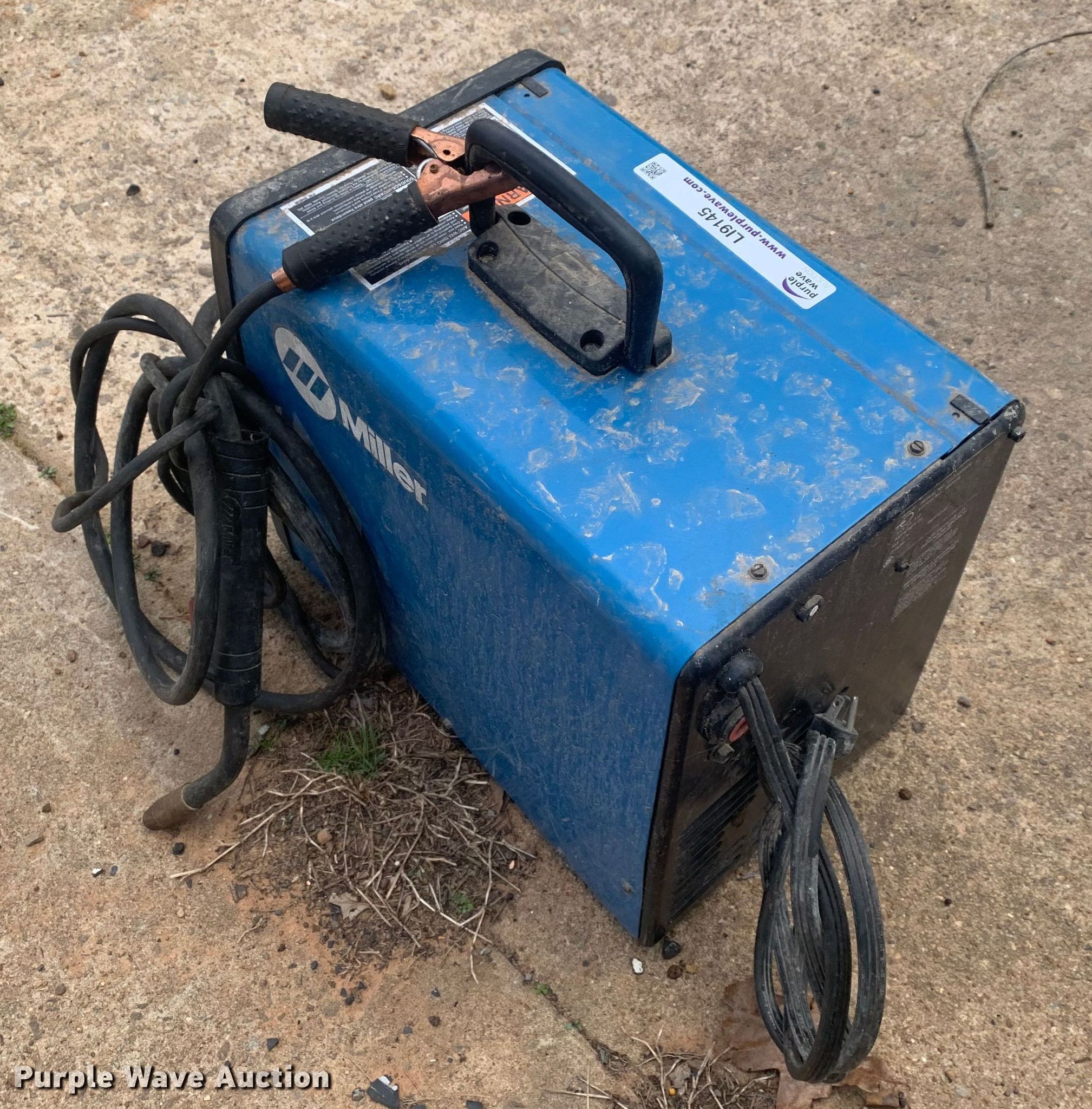 Miller Millermatic 135 welder in Hodgen, OK Item LI9145 sold Purple