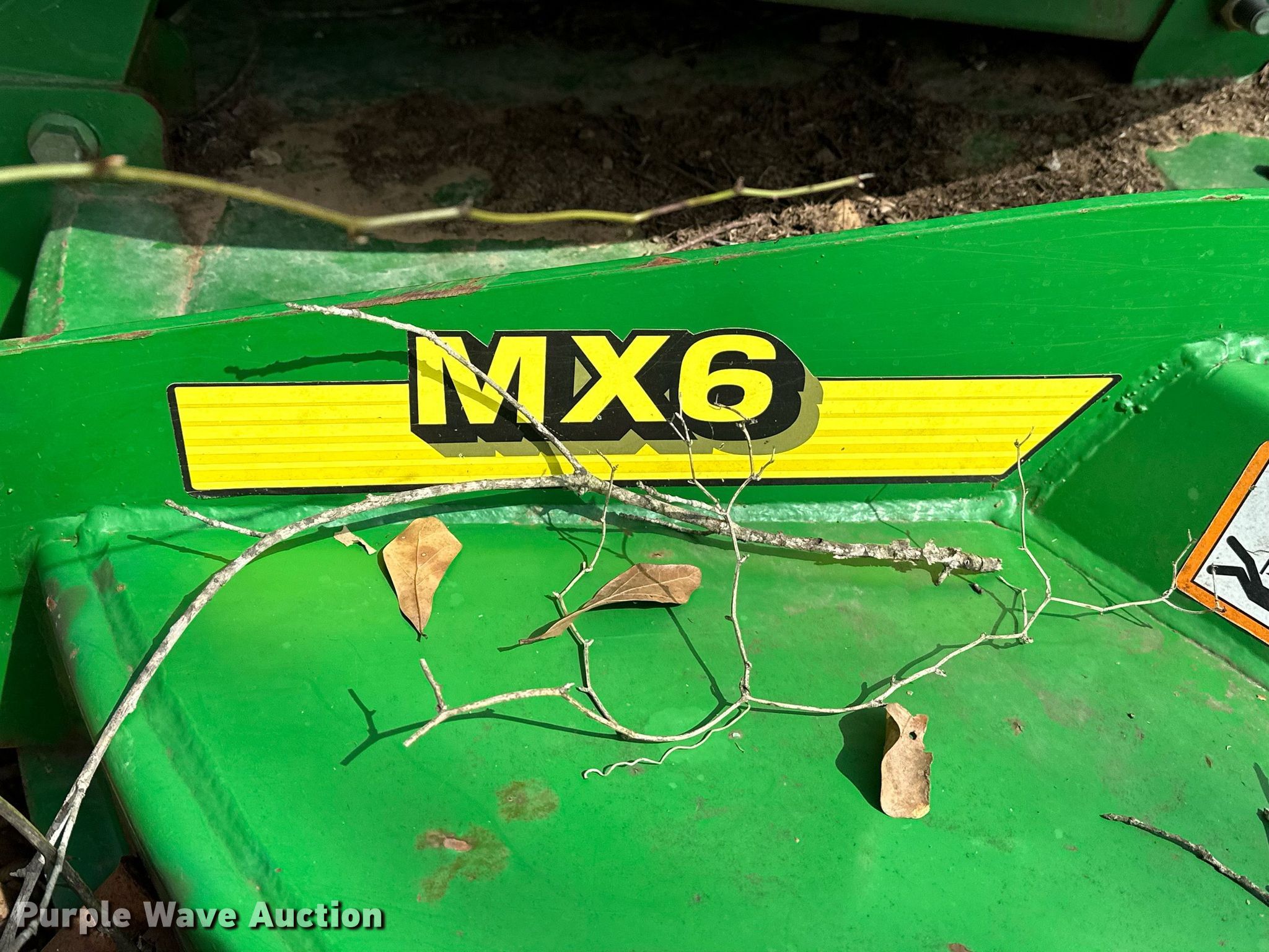 John Deere MX6 rotary mower in Wilburton, OK Item LR9568 sold
