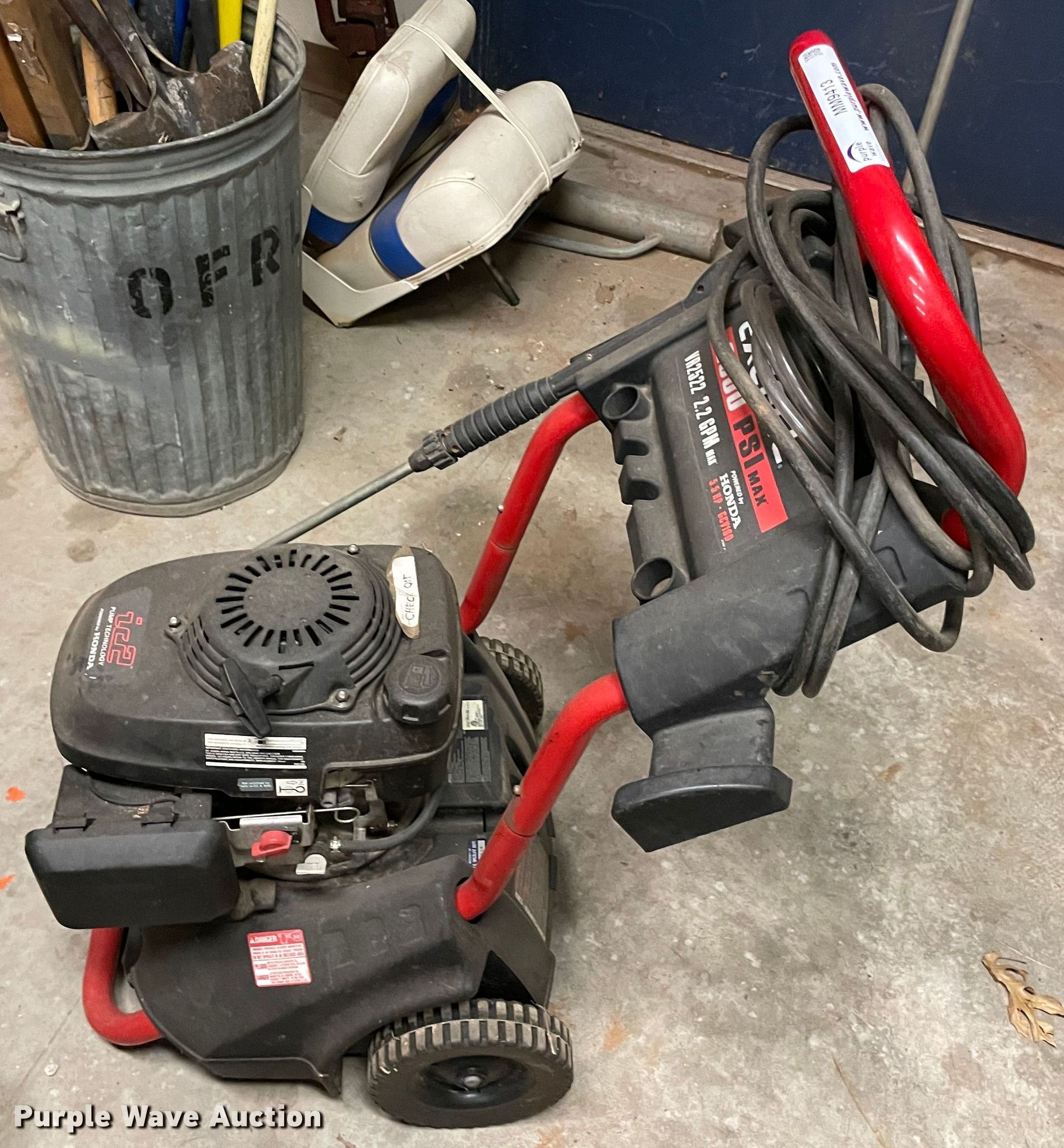 Honda Excell pressure washer in Norman, OK Item MM9413 sold Purple Wave