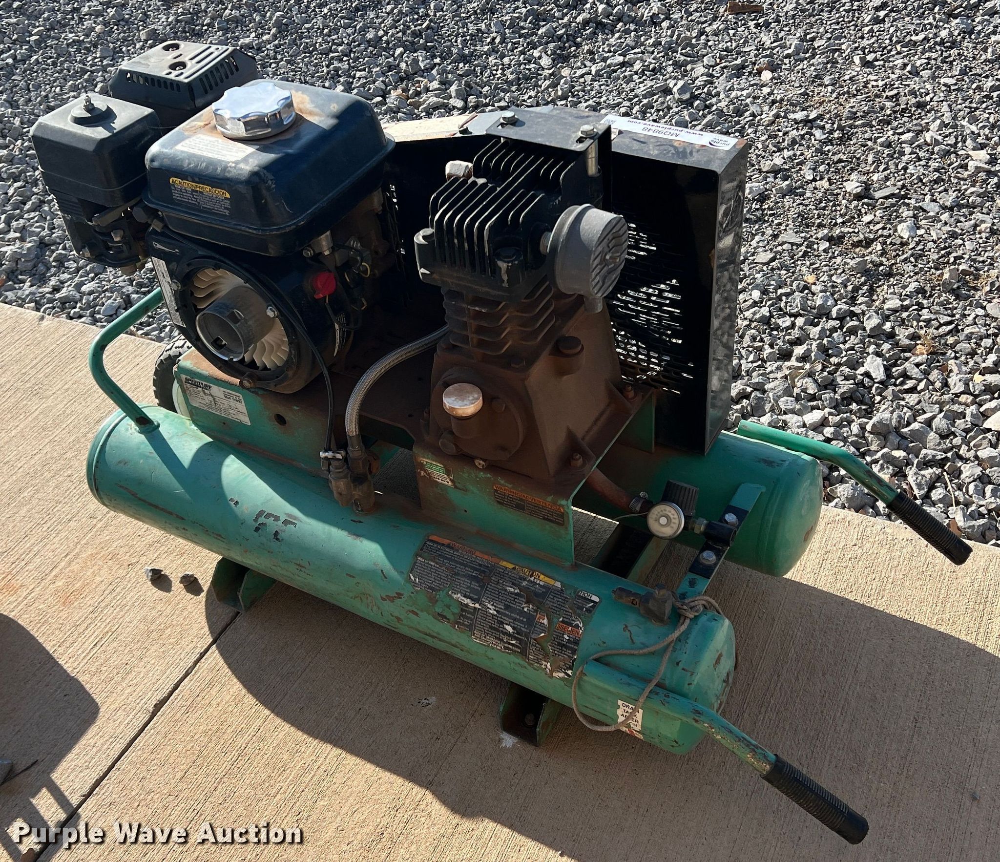 Speedaire 1VN93 air compressor in Lawton, OK Item MQ9848 sold
