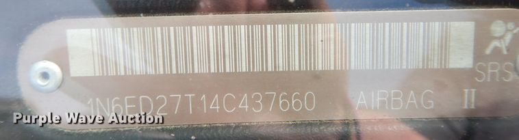 image for item DK1763 2004 Nissan Frontier  Crew Cab pickup truck