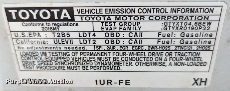 image for item DL1006 2016 Toyota Tundra  Double Cab pickup truck