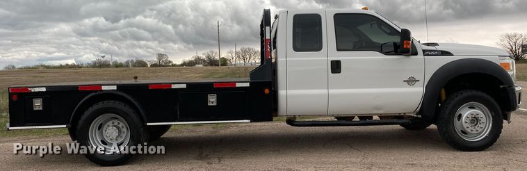 image for item DL7107 2012 Ford F550 Super Duty  SuperCab flatbed truck