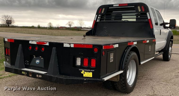 image for item DL7107 2012 Ford F550 Super Duty  SuperCab flatbed truck