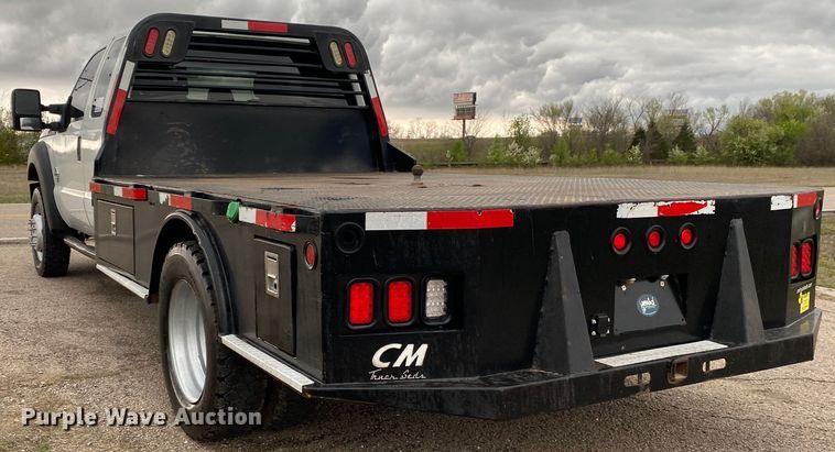 image for item DL7107 2012 Ford F550 Super Duty  SuperCab flatbed truck