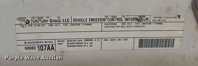 image for item DO4250 2011 Dodge Ram 1500  pickup truck