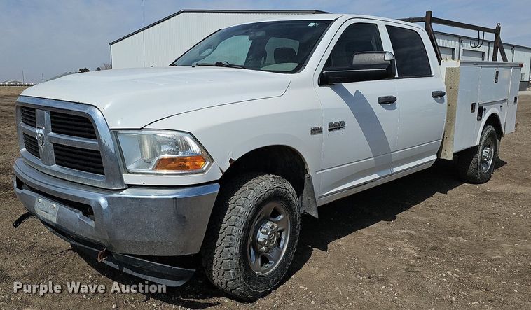 image for item DO4254 2012 Dodge Ram 2500HD  Crew Cab utility bed pickup truck