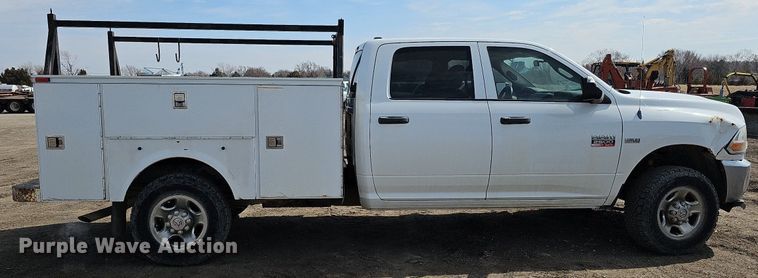image for item DO4254 2012 Dodge Ram 2500HD  Crew Cab utility bed pickup truck