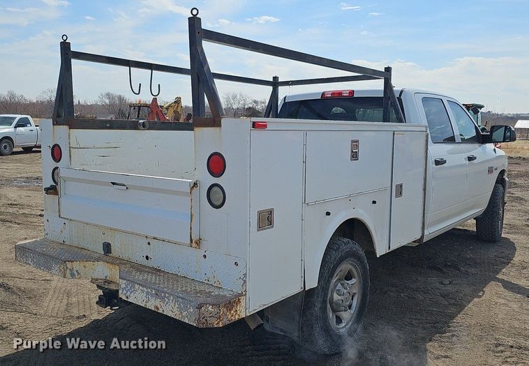 image for item DO4254 2012 Dodge Ram 2500HD  Crew Cab utility bed pickup truck