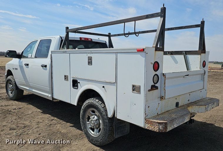 image for item DO4254 2012 Dodge Ram 2500HD  Crew Cab utility bed pickup truck