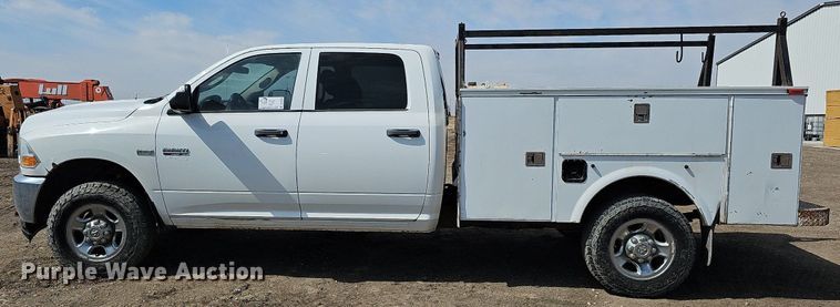 image for item DO4254 2012 Dodge Ram 2500HD  Crew Cab utility bed pickup truck
