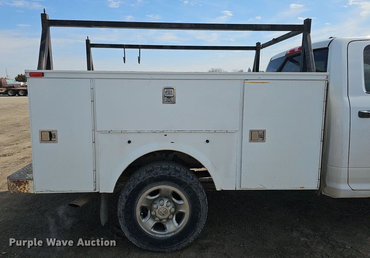 image for item DO4254 2012 Dodge Ram 2500HD  Crew Cab utility bed pickup truck