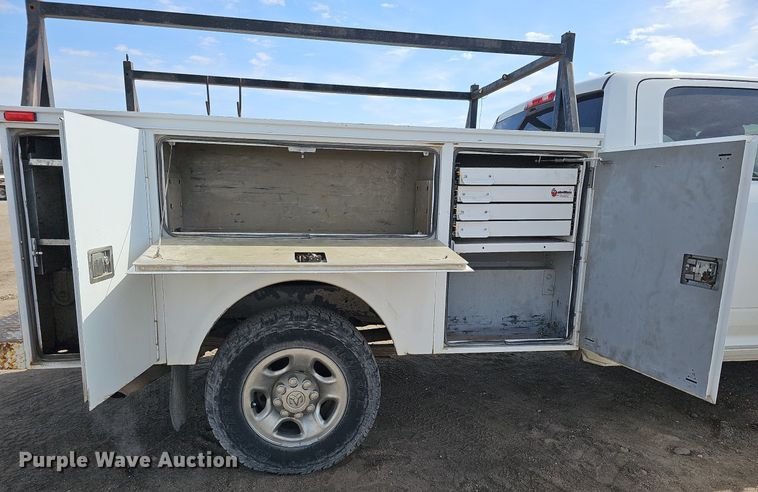 image for item DO4254 2012 Dodge Ram 2500HD  Crew Cab utility bed pickup truck