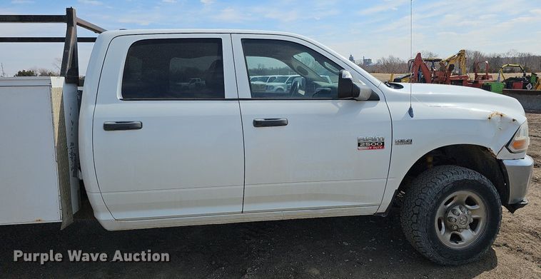 image for item DO4254 2012 Dodge Ram 2500HD  Crew Cab utility bed pickup truck