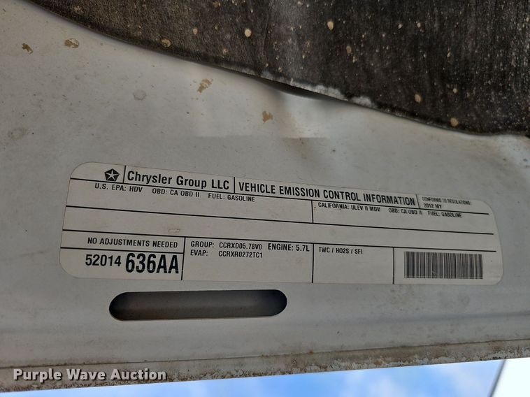 image for item DO4254 2012 Dodge Ram 2500HD  Crew Cab utility bed pickup truck