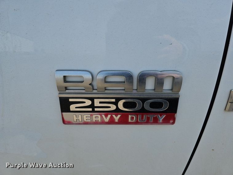 image for item DO4254 2012 Dodge Ram 2500HD  Crew Cab utility bed pickup truck