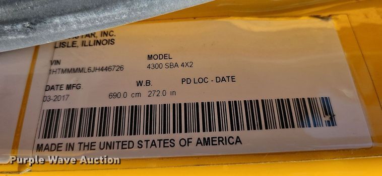 image for item DO4269 2018 International 4300  box truck