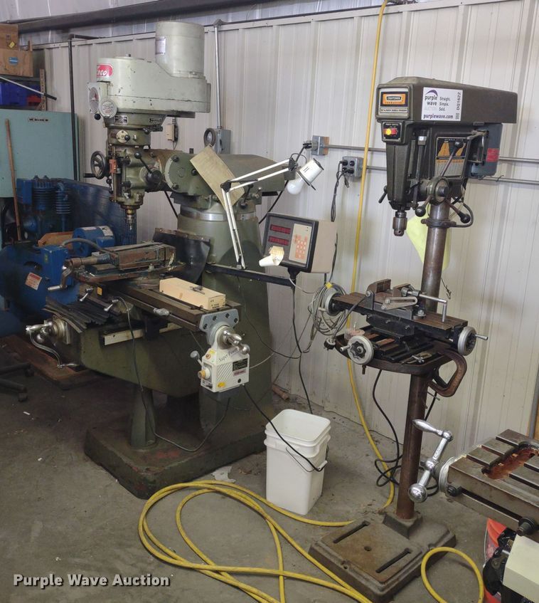 Enco 1003420 milling machine in Olathe, KS Item DQ1622 sold Purple