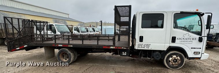 image for item DR5076 2012 Isuzu NPR  flatbed truck