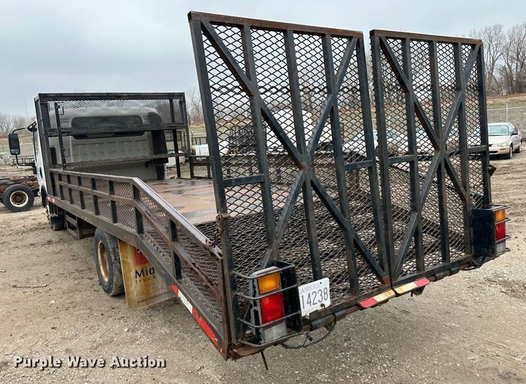 image for item DR5076 2012 Isuzu NPR  flatbed truck