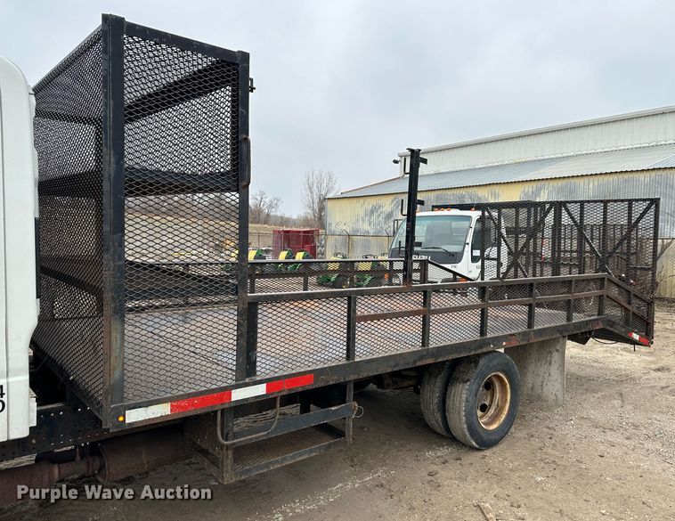 image for item DR5076 2012 Isuzu NPR  flatbed truck