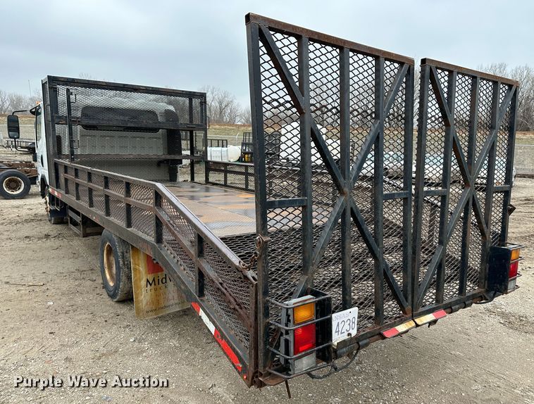 image for item DR5076 2012 Isuzu NPR  flatbed truck