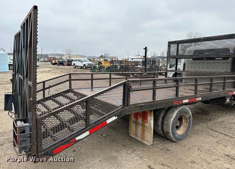 image for item DR5076 2012 Isuzu NPR  flatbed truck