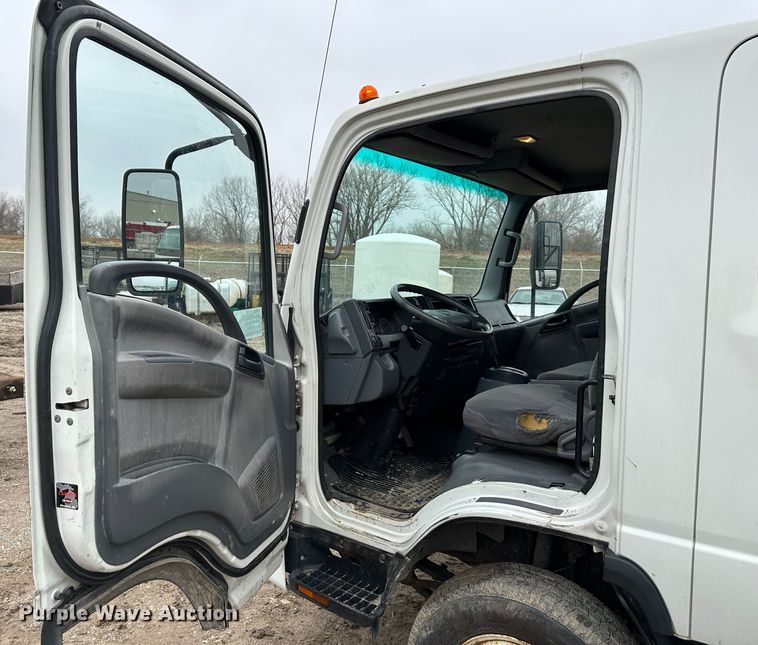 image for item DR5076 2012 Isuzu NPR  flatbed truck