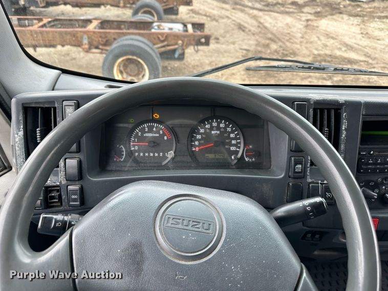 image for item DR5076 2012 Isuzu NPR  flatbed truck