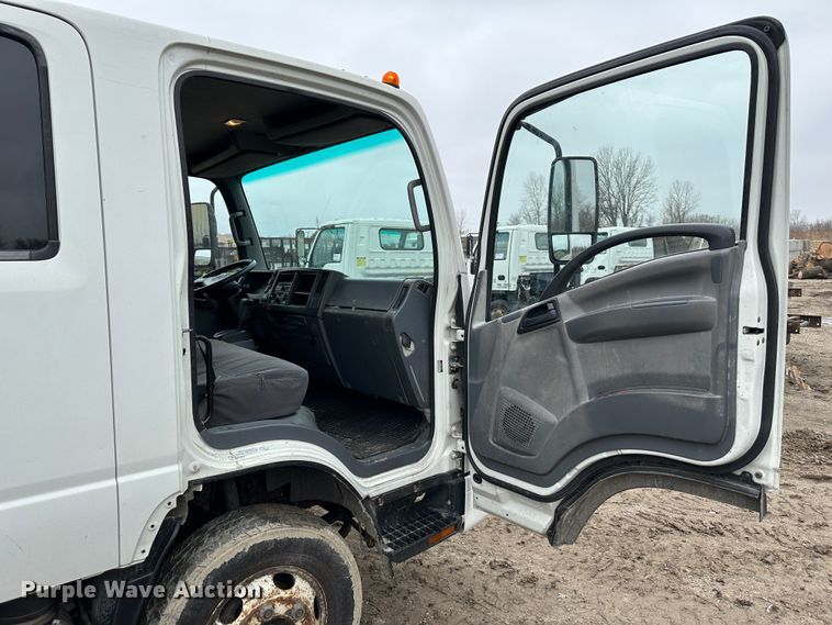 image for item DR5076 2012 Isuzu NPR  flatbed truck